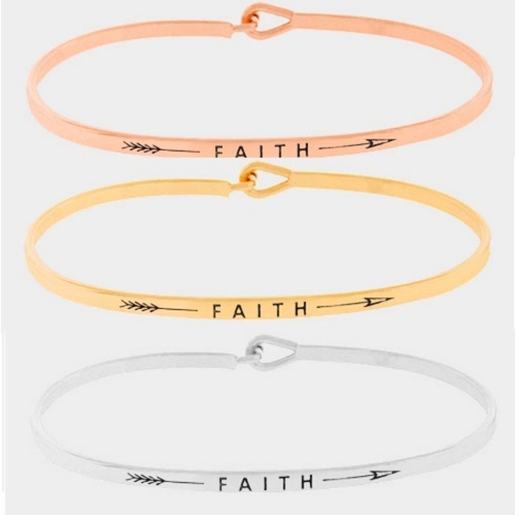 Bracelets bangles dainty Inspirational message - Picture 3 of 8
